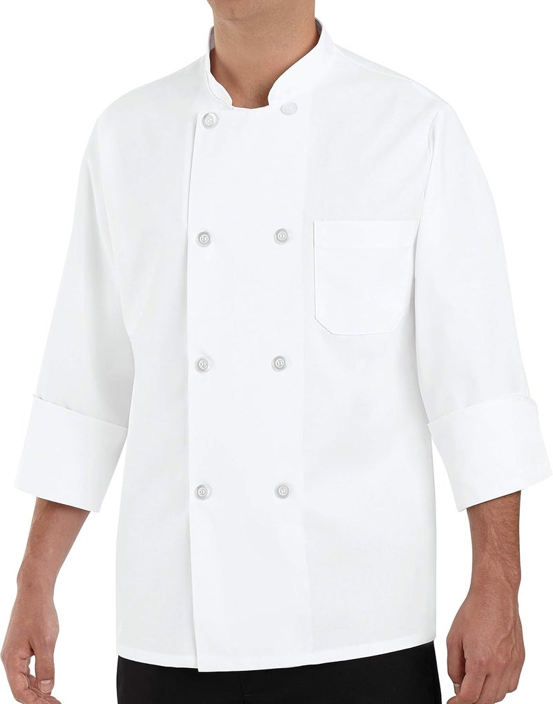 Chef Designs Men's Eight Pearl Button Chef Coat - Image 1